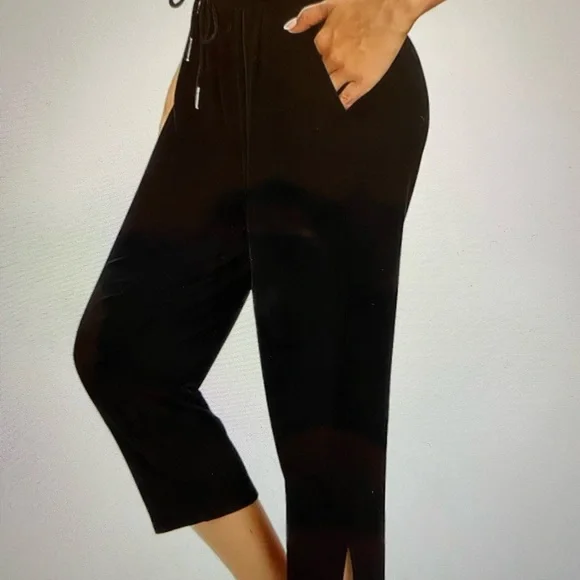 Sarin Mathew’s women’s capri yoga pants XL black - Picture 2 of 4